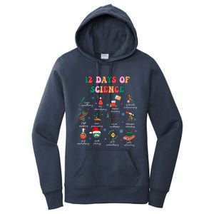 12 Days Of Science Scientist Teacher Christmas Science Xmas Women's Pullover Hoodie