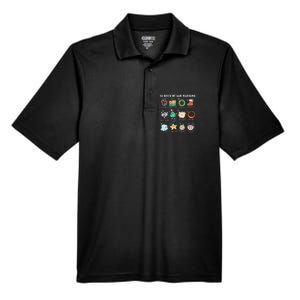 12 Days Of L&D Unit Nursing Labor & Delivery Nurse Christmas Men's Origin Performance Pique Polo