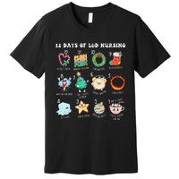 12 Days Of L&D Unit Nursing Labor & Delivery Nurse Christmas Premium T-Shirt