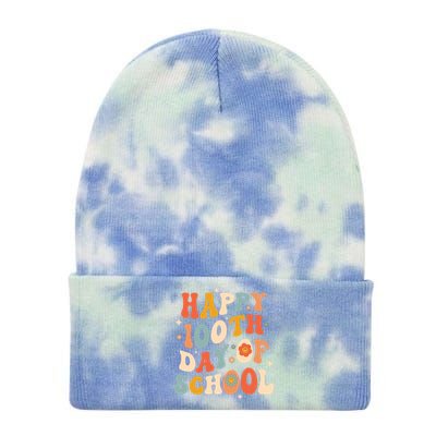 100th Day Of School Teachers Happy 100 Days Gift Tie Dye 12in Knit Beanie