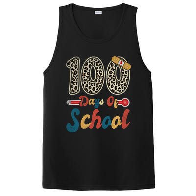 100 Days Of School Nurse Teacher Student 100th Day Of School Cool Gift PosiCharge Competitor Tank