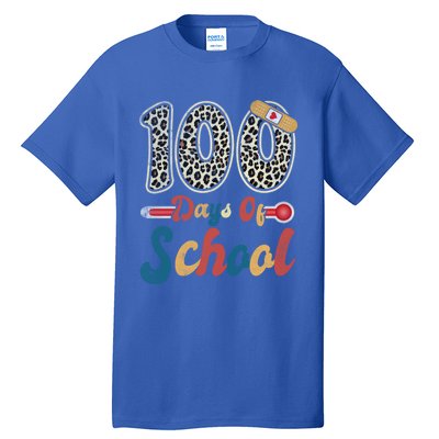 100 Days Of School Nurse Teacher Student 100th Day Of School Cool Gift Tall T-Shirt