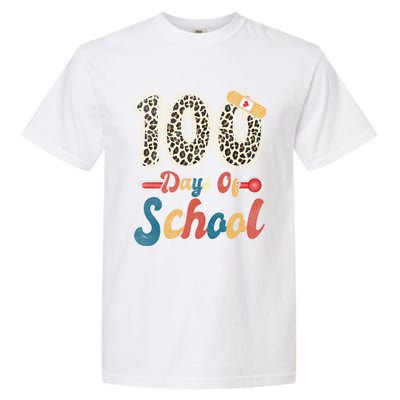 100 Days Of School Nurse Teacher Student 100th Day Of School Cool Gift Garment-Dyed Heavyweight T-Shirt