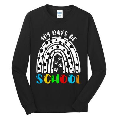 101 Days Of School Smarter Dalmatian Lovers Tall Long Sleeve T-Shirt