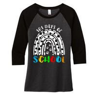 101 Days Of School Smarter Dalmatian Lovers Women's Tri-Blend 3/4-Sleeve Raglan Shirt