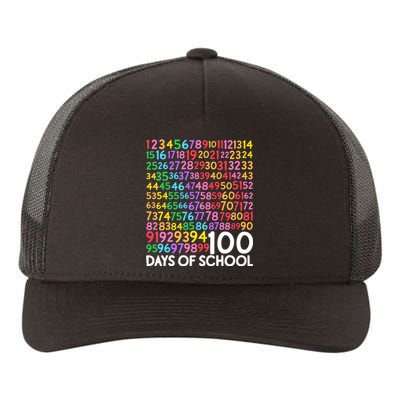 100th Day Of School Teacher 100 Days Math Numbers Yupoong Adult 5-Panel Trucker Hat