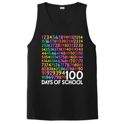 100th Day Of School Teacher 100 Days Math Numbers PosiCharge Competitor Tank