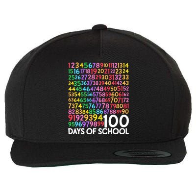 100th Day Of School Teacher 100 Days Math Numbers Wool Snapback Cap