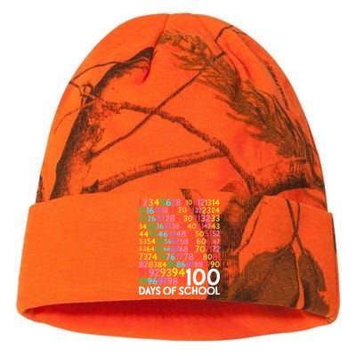 100th Day Of School Teacher 100 Days Math Numbers Kati Licensed 12" Camo Beanie