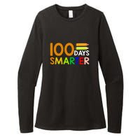 100th Day Of School Teacher 100 Days Smarter Womens CVC Long Sleeve Shirt