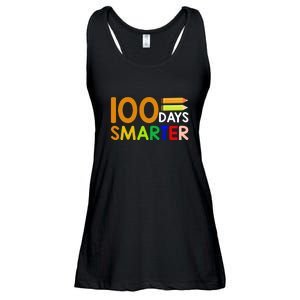 100th Day Of School Teacher 100 Days Smarter Ladies Essential Flowy Tank