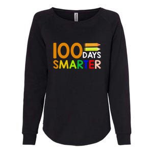 100th Day Of School Teacher 100 Days Smarter Womens California Wash Sweatshirt