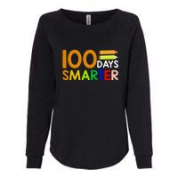 100th Day Of School Teacher 100 Days Smarter Womens California Wash Sweatshirt