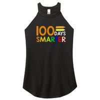 100th Day Of School Teacher 100 Days Smarter Women's Perfect Tri Rocker Tank