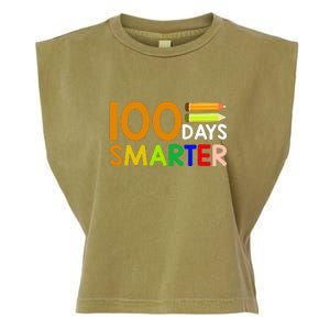 100th Day Of School Teacher 100 Days Smarter Garment-Dyed Women's Muscle Tee