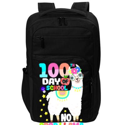 100th Day of School No Probllama Llama 100 Days Smarter  Impact Tech Backpack