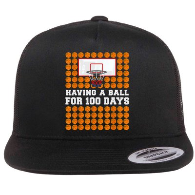 100 Days Of School Basketball 100th Day Balls For Boys Flatbill Hat