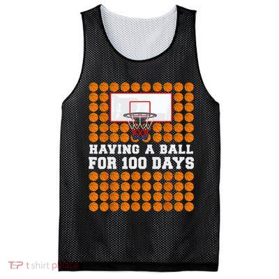 100 Days Of School Basketball 100th Day Balls For Boys Mesh Reversible Basketball Jersey Tank
