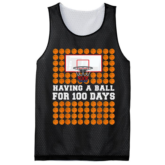100 Days Of School Basketball 100th Day Balls For Boys Mesh Reversible Basketball Jersey Tank