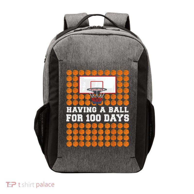 100 Days Of School Basketball 100th Day Balls For Boys Vector Backpack