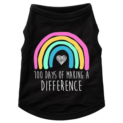 100 Days Of Making A Difference 100th Day Of School Doggie Tank