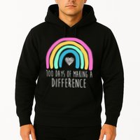 100 Days Of Making A Difference 100th Day Of School Hoodie
