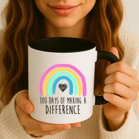 100 Days Of Making A Difference 100th Day Of School Mug