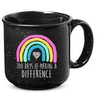 100 Days Of Making A Difference 100th Day Of School 15oz Campfire Ceramic Mug