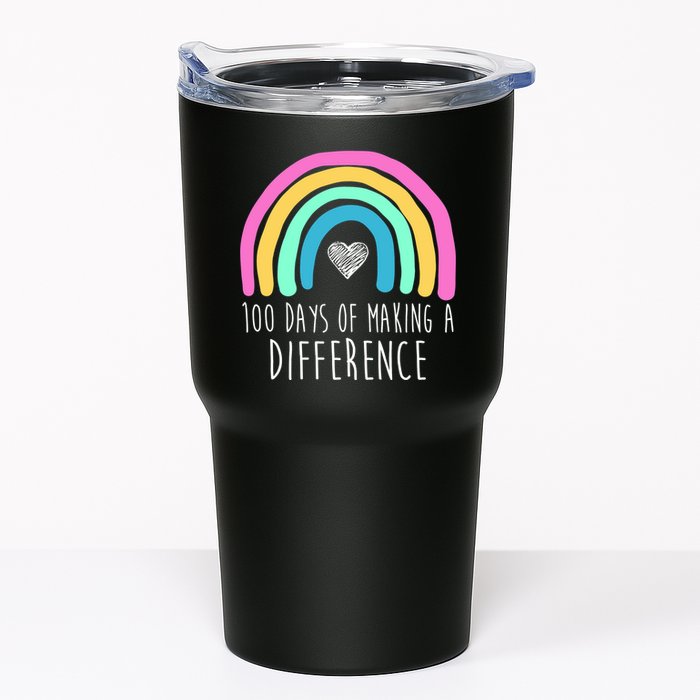 100 Days Of Making A Difference 100th Day Of School Tumbler