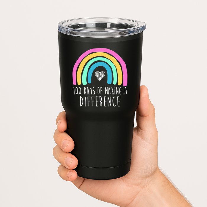 100 Days Of Making A Difference 100th Day Of School Tumbler