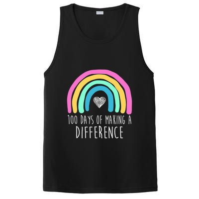 100 Days Of Making A Difference 100th Day Of School PosiCharge Competitor Tank