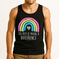 100 Days Of Making A Difference 100th Day Of School Tank Top