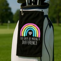 100 Days Of Making A Difference 100th Day Of School Golf Towel