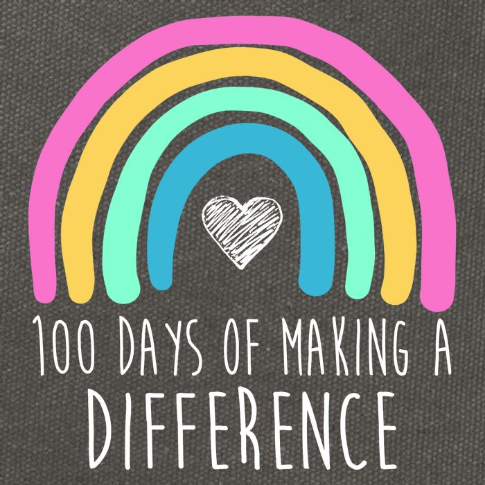 100 Days Of Making A Difference 100th Day Of School Cotton Canvas Backpack