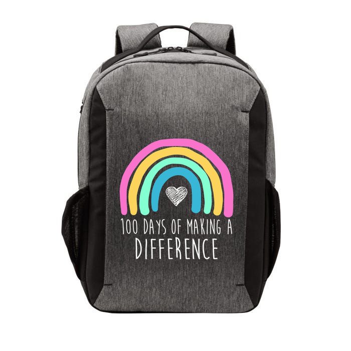 100 Days Of Making A Difference 100th Day Of School Vector Backpack