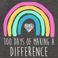 100 Days Of Making A Difference 100th Day Of School Vector Backpack