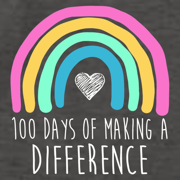 100 Days Of Making A Difference 100th Day Of School Vector Backpack