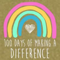 100 Days Of Making A Difference 100th Day Of School Garment-Dyed Women's Muscle Tee