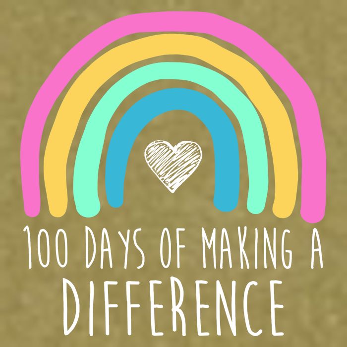 100 Days Of Making A Difference 100th Day Of School Garment-Dyed Women's Muscle Tee