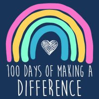 100 Days Of Making A Difference 100th Day Of School Infant Baby Jersey Bodysuit