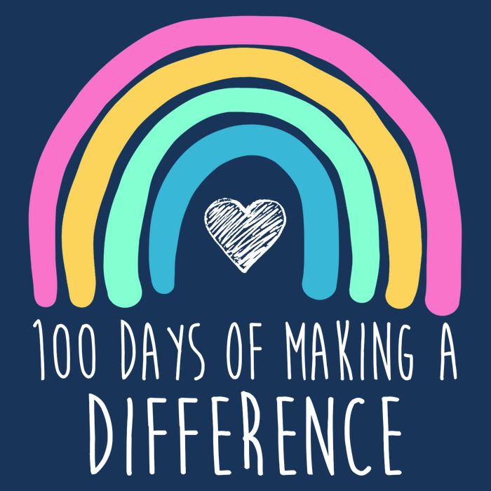 100 Days Of Making A Difference 100th Day Of School Infant Baby Jersey Bodysuit