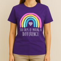 100 Days Of Making A Difference 100th Day Of School T-Shirt