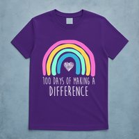100 Days Of Making A Difference 100th Day Of School T-Shirt