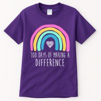 100 Days Of Making A Difference 100th Day Of School Tall T-Shirt