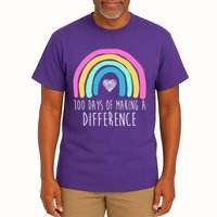 100 Days Of Making A Difference 100th Day Of School Tall T-Shirt