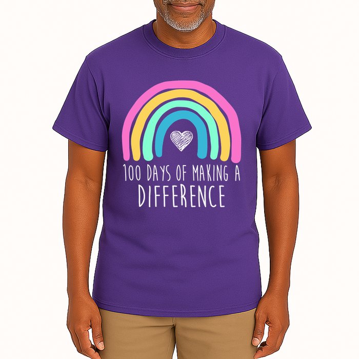 100 Days Of Making A Difference 100th Day Of School Tall T-Shirt
