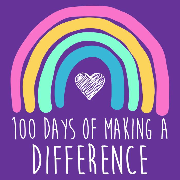 100 Days Of Making A Difference 100th Day Of School Kids T-Shirt