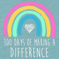 100 Days Of Making A Difference 100th Day Of School Sueded Cloud Jersey T-Shirt