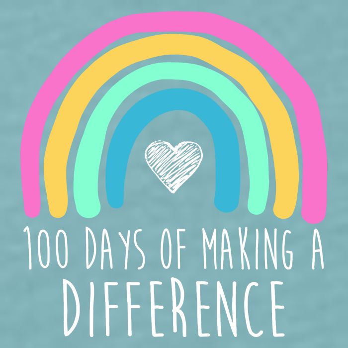 100 Days Of Making A Difference 100th Day Of School Sueded Cloud Jersey T-Shirt