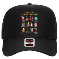 12 Days Of L&D Unit Nursing Labor & Delivery Nurse Christmas High Crown Mesh Back Trucker Hat